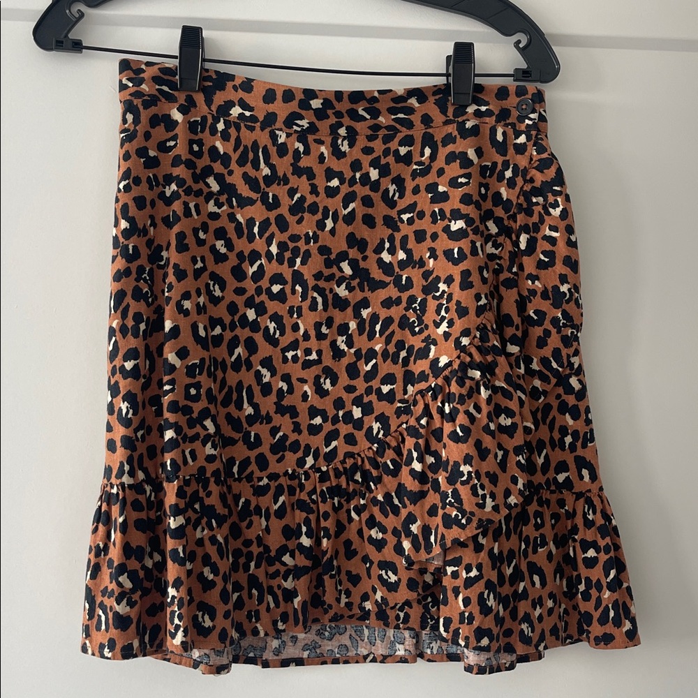 Rails Leopard Print Mini Skirt